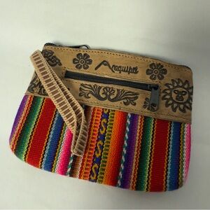 PERUVIAN Multicolor Coin Wallet NWOT